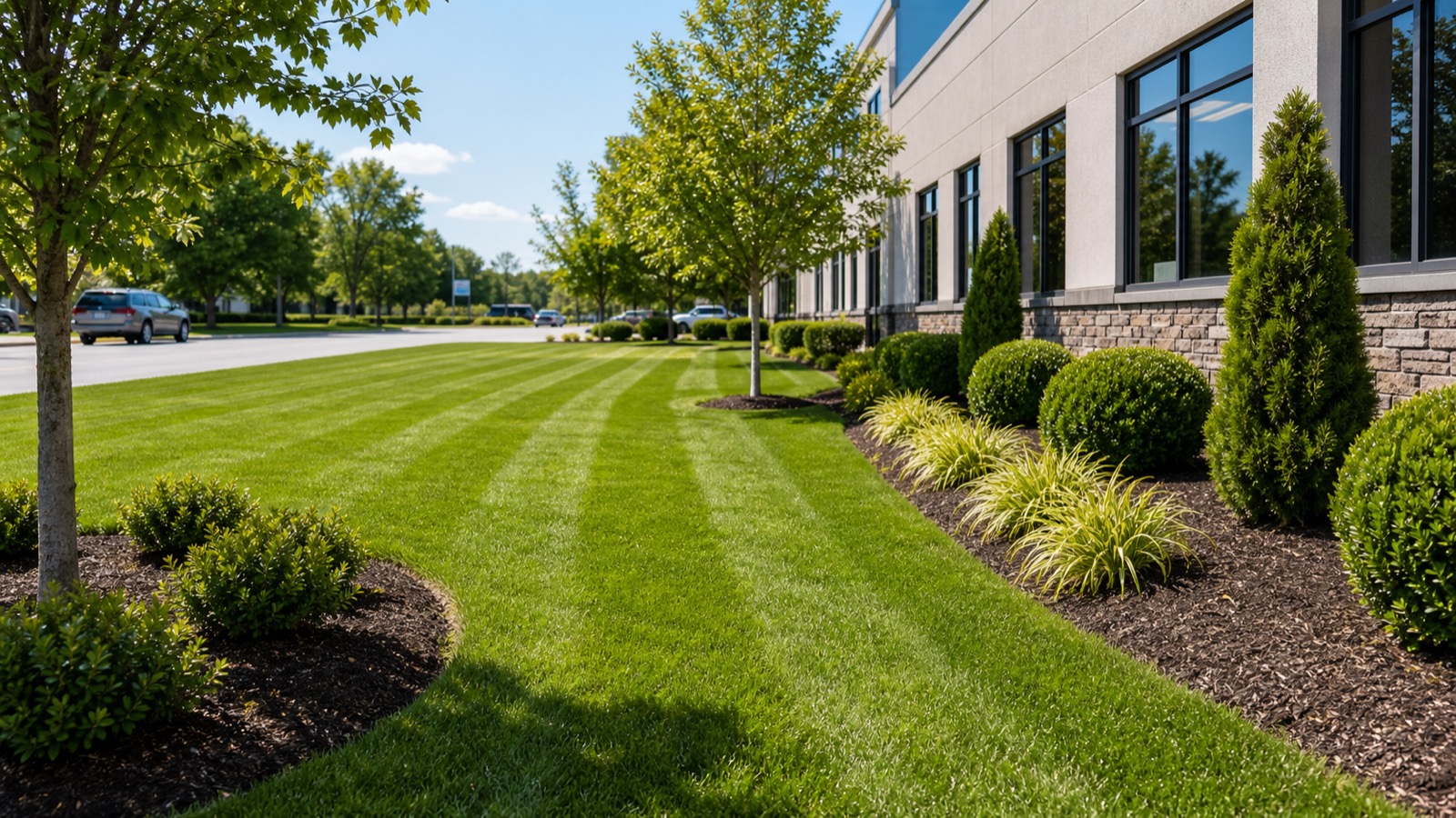 Lawn care and grounds maintenance by All Clean Solutions