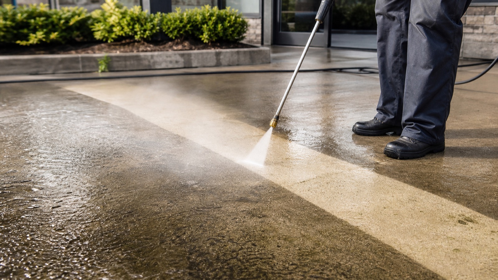 Pressure washing service by All Clean Solutions